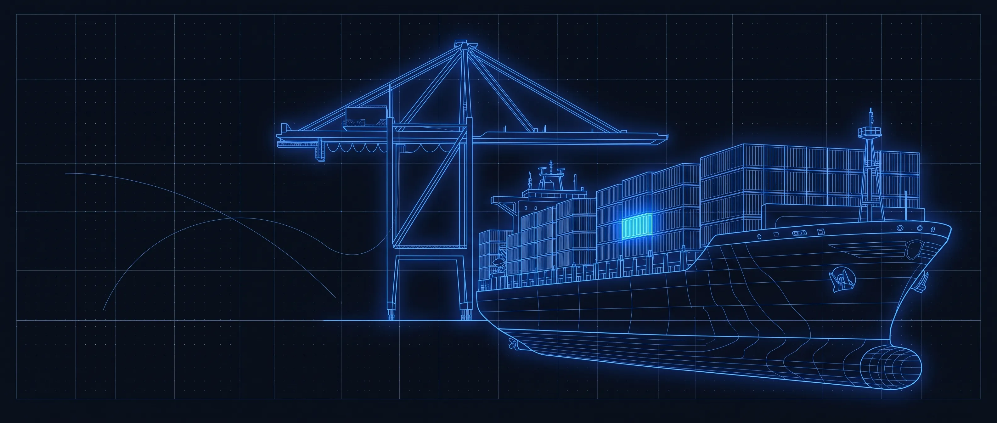 Factory-direct sourcing from China: container ship and port crane