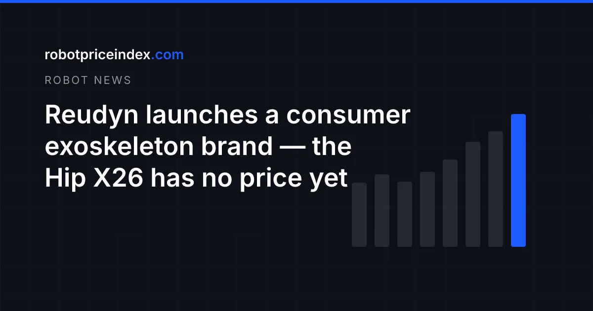 Reudyn launches a consumer exoskeleton brand — the Hip X26 has no price yet