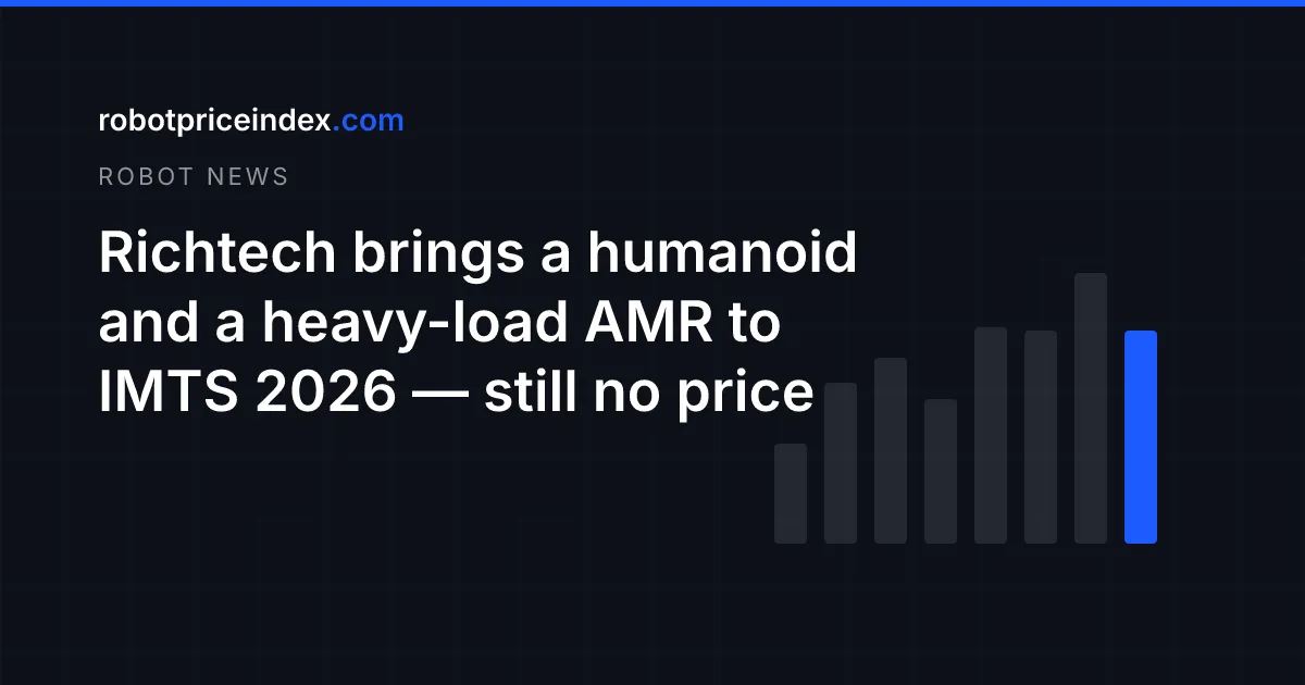 Richtech brings a humanoid and a heavy-load AMR to IMTS 2026 — still no price
