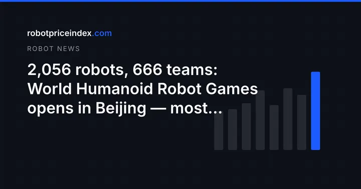 2,056 robots, 666 teams: World Humanoid Robot Games opens in Beijing — most aren't for sale