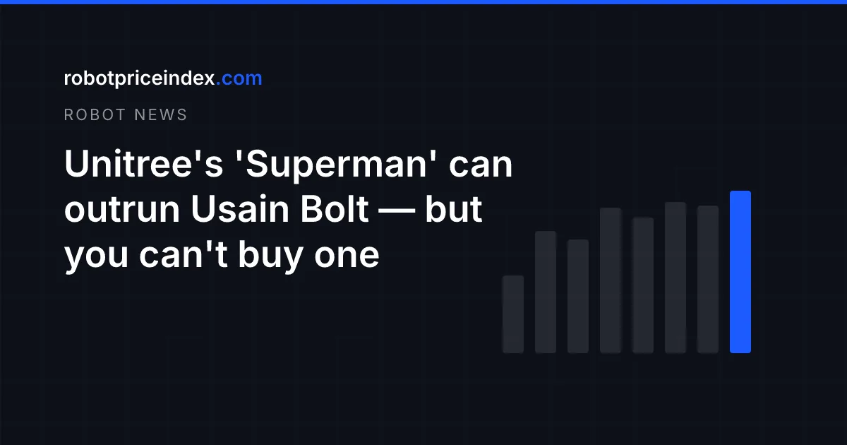 Unitree's 'Superman' can outrun Usain Bolt — but you can't buy one